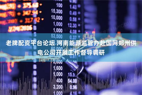 老牌配资平台论坛 河南能源监管办赴国网郑州供电公司开展工作督导调研