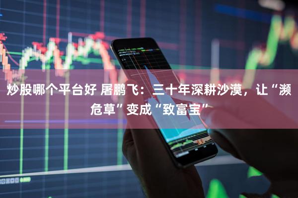 炒股哪个平台好 屠鹏飞：三十年深耕沙漠，让“濒危草”变成“致富宝”